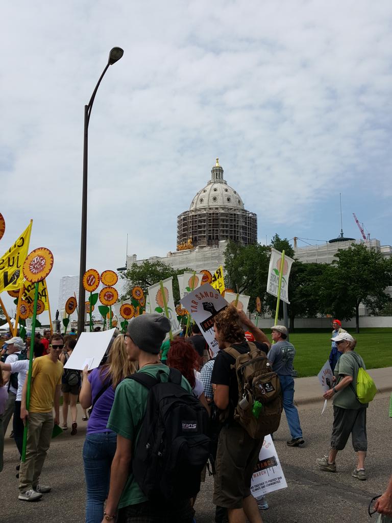 Gettin rowdy on da hill #StopTarSands <a href="/350/">350 dot org</a>