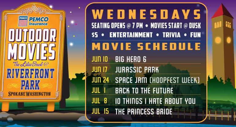 kxly920's tweet image. List of #Outdoor #Movies at #RiverfrontPark #Spokane owl.li/NQQ0I via @KXLY4News @AvistaUtilities #ad