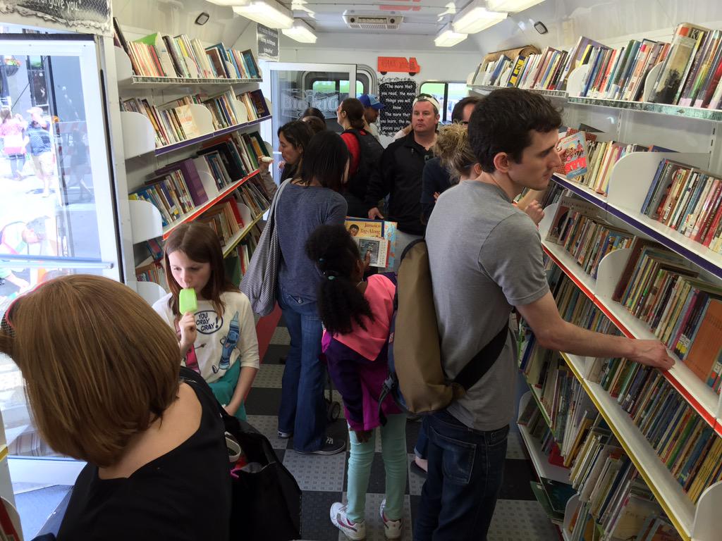 bigrigbook's tweet photo. Lit Fest business is booming! http://t.co/I9aQ7KEqi8