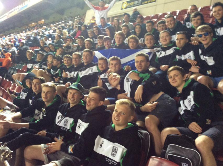 The boys watching some full-blooded rugby South African style #crash #bang #wallop #ooof #RHSSA15