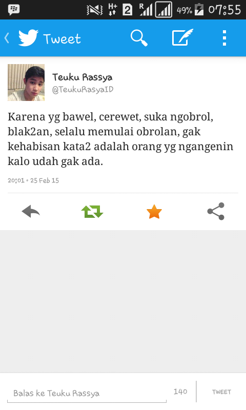 lovdiyah190800's tweet photo. Kalau pagi sukanya ngintip ini ✌😁 hihihi.. @TeukuRasyaID http://t.co/HT57cGhI3c