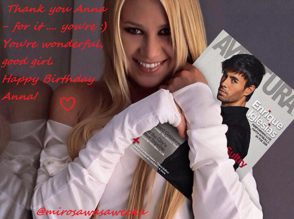   Happy Birthday Anna Kournikova , Have a Great time ! We love you :) 