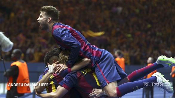 el_pais's tweet photo. ÚLTIMA HORA http://t.co/ngEMElPnk7 El Barça gana su quinta Copa de Europa y el segundo triplete #UCLfinal http://t.co/UnI1vl8183