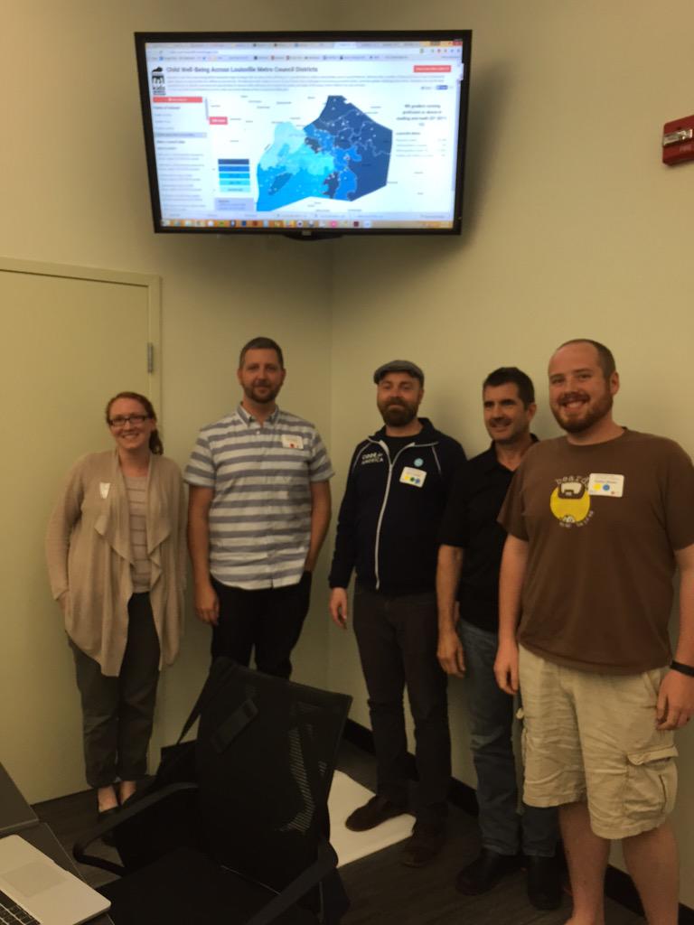 civicdataally's tweet photo. Project 5: KY Youth Advocates @KYYouth well being maps by @DataKind. #hackville #hackforchange http://t.co/iVWoYAcISh
