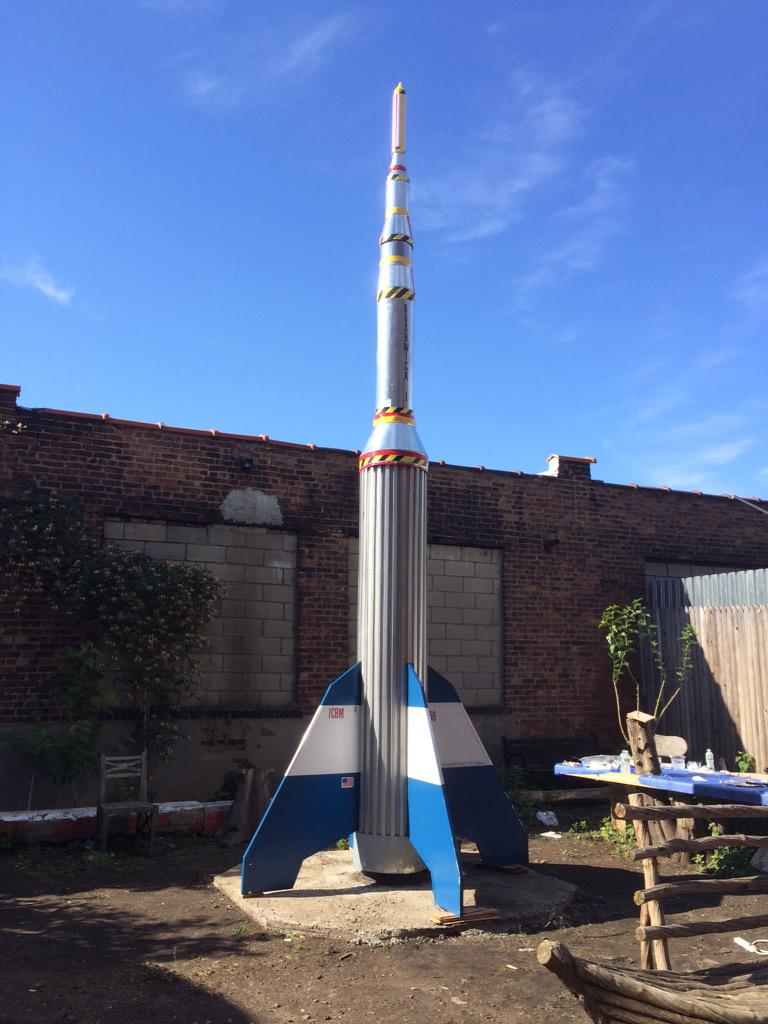 ArtHelix's tweet photo. Michael McKeown's Bushwick 1 missile is incredible at Mona Liza, 23 Meadow Street. #BOS2015 http://t.co/CAZElfYi2x