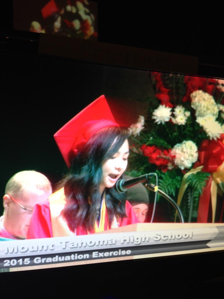 Tacoma Schools (@tacomaschools) on Twitter photo "<a href="/MountTahoma/">Mount Tahoma Updates</a> class of 2015 is capable of anything. Remember, #TBirds fly high!" Hoang-Nhi Nguyen, valedictorian "<a href="/MountTahoma/">Mount Tahoma Updates</a> class of 2015 is capable of anything. Remember, #TBirds fly high!" Hoang-Nhi Nguyen, valedictorian
