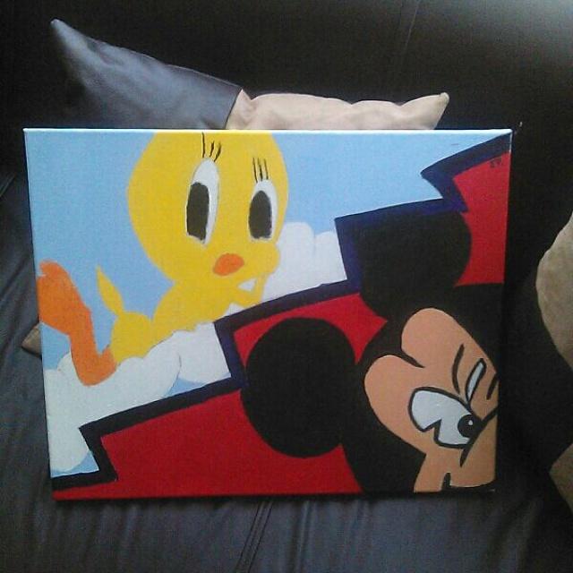Murkinking's tweet image. I painted this painting for my cousin since she leaving to go to college