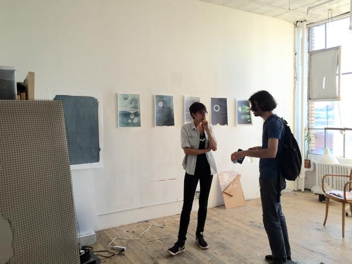 IPGproject's tweet image. @MagaliDuzant at her studio #BushwickOpenStudios