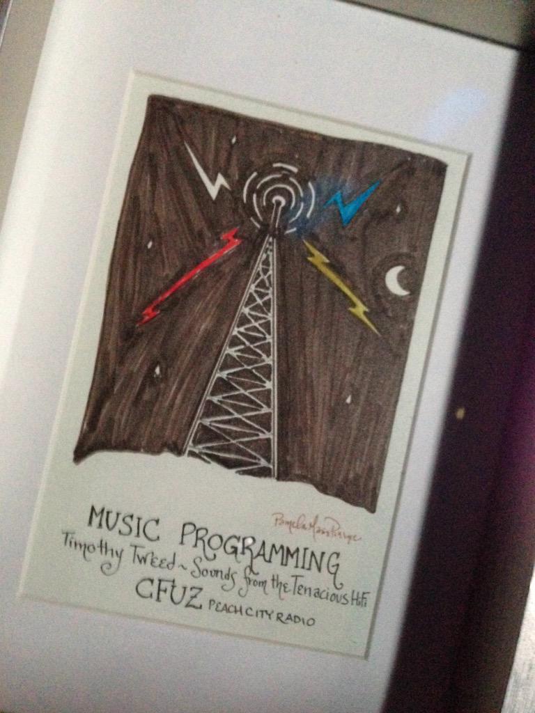 PeachCityRadio's tweet photo. So very proud of our Sounds from the Tenacious Hifi on #CFUZ! @tptweed http://t.co/LhEc5pfuEX