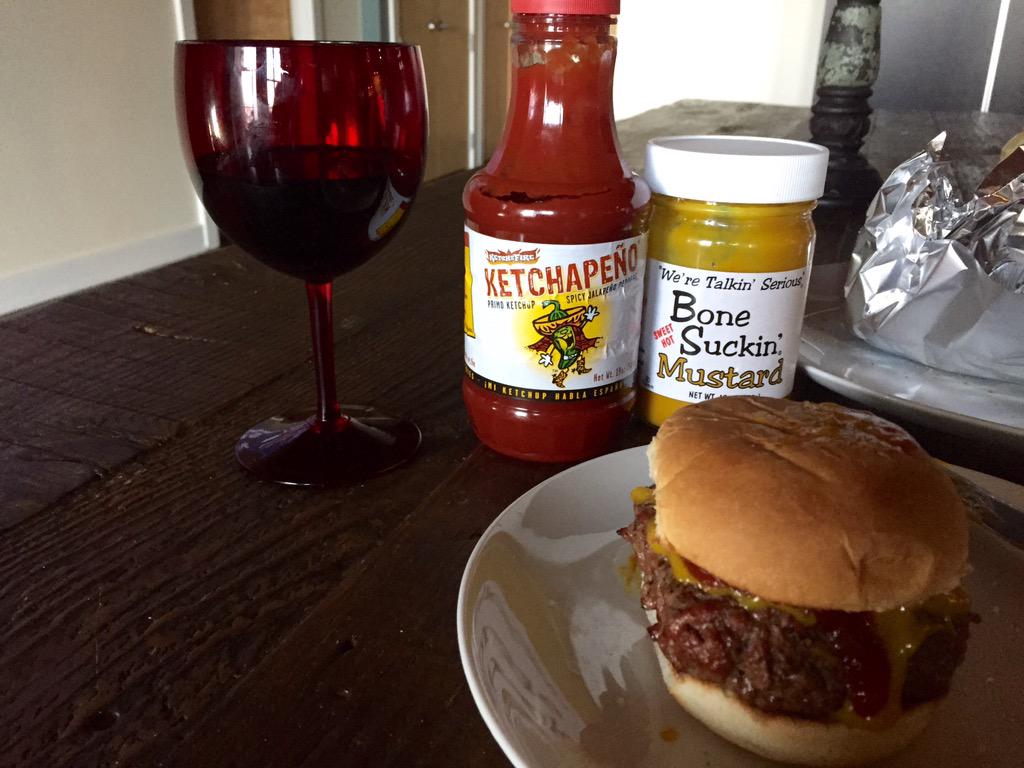 richardroeper's tweet image. Grilling rally burgers.