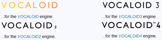 Otakuvocaloid Idn On Twitter Evolution Of Vocaloid Logo V1 Coloured V2 Subscript Number V3 Bolder Text V4 Tm Symbol V Deiki Http T Co Ajujhaugu0