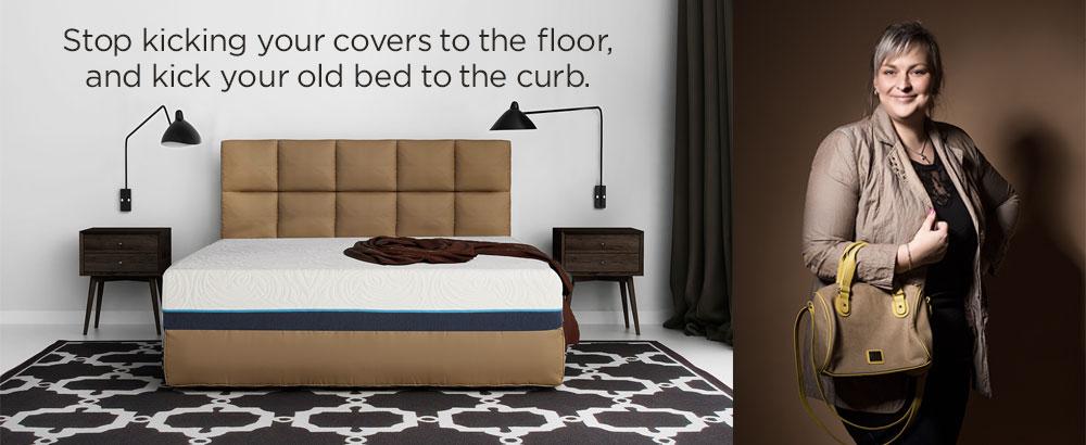 nodicalbed's tweet photo. Stop kicking your covers to the floor - kick your old bed to the curb. #SleepIsComing #HotFlashes #CoolBeds http://t.co/bh5xrMcz1Q