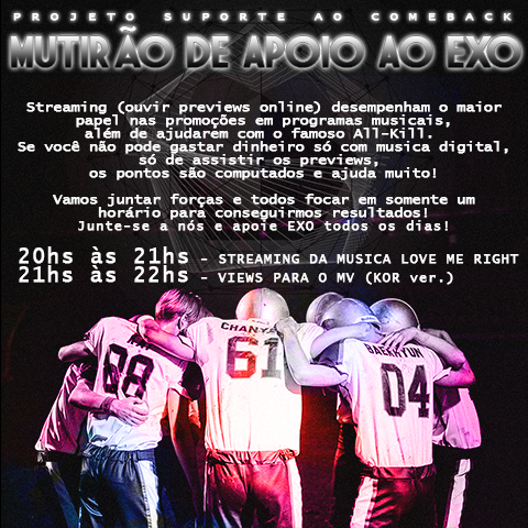 BaekBrazil's tweet photo. ● PROJETO SUPORTE AO COMEBACK ●
Vamos todos apoiar !!! <3
#TogetherWithEXO #LoveMeRight
http://t.co/2alJQQgv8K http://t.co/zvyjHGjmg8