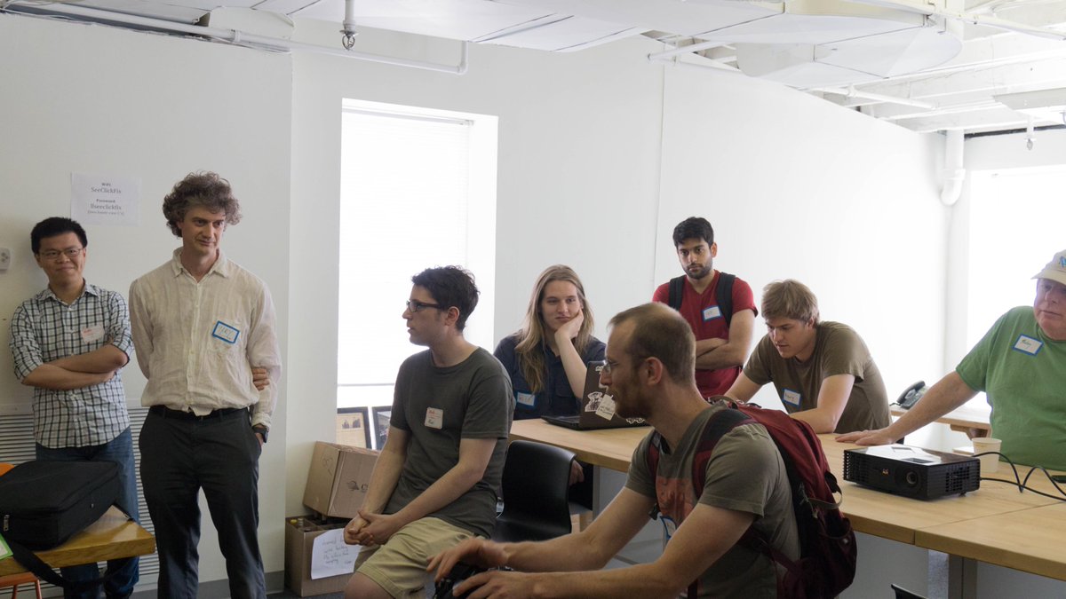 CodeForConn's tweet image. Great turnout for #HackForChange in #NHV today! Excited for part 2 tomorrow. Join us at 10 a.m. @SeeClickFix