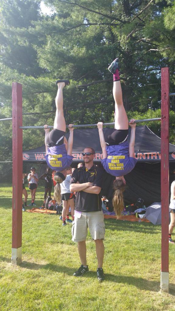 OrioleGirlsXC's tweet photo. Some pictures of Coach Marshall Davis, Madison Keele (8th in pole vault) &amp; Lauren Briskey (16th in pole vault) http://t.co/pPdj9f5uaW