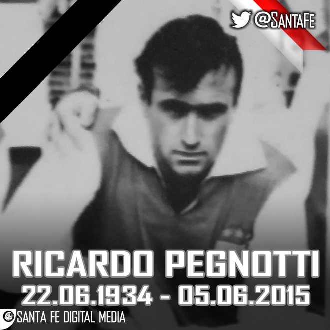 SantaFe's tweet photo. #QEPD Ricardo Pegnotti, uno de los mas grandes jugadores que vistió los  colores del Primer Campeón http://t.co/W6cpXqDTIC
