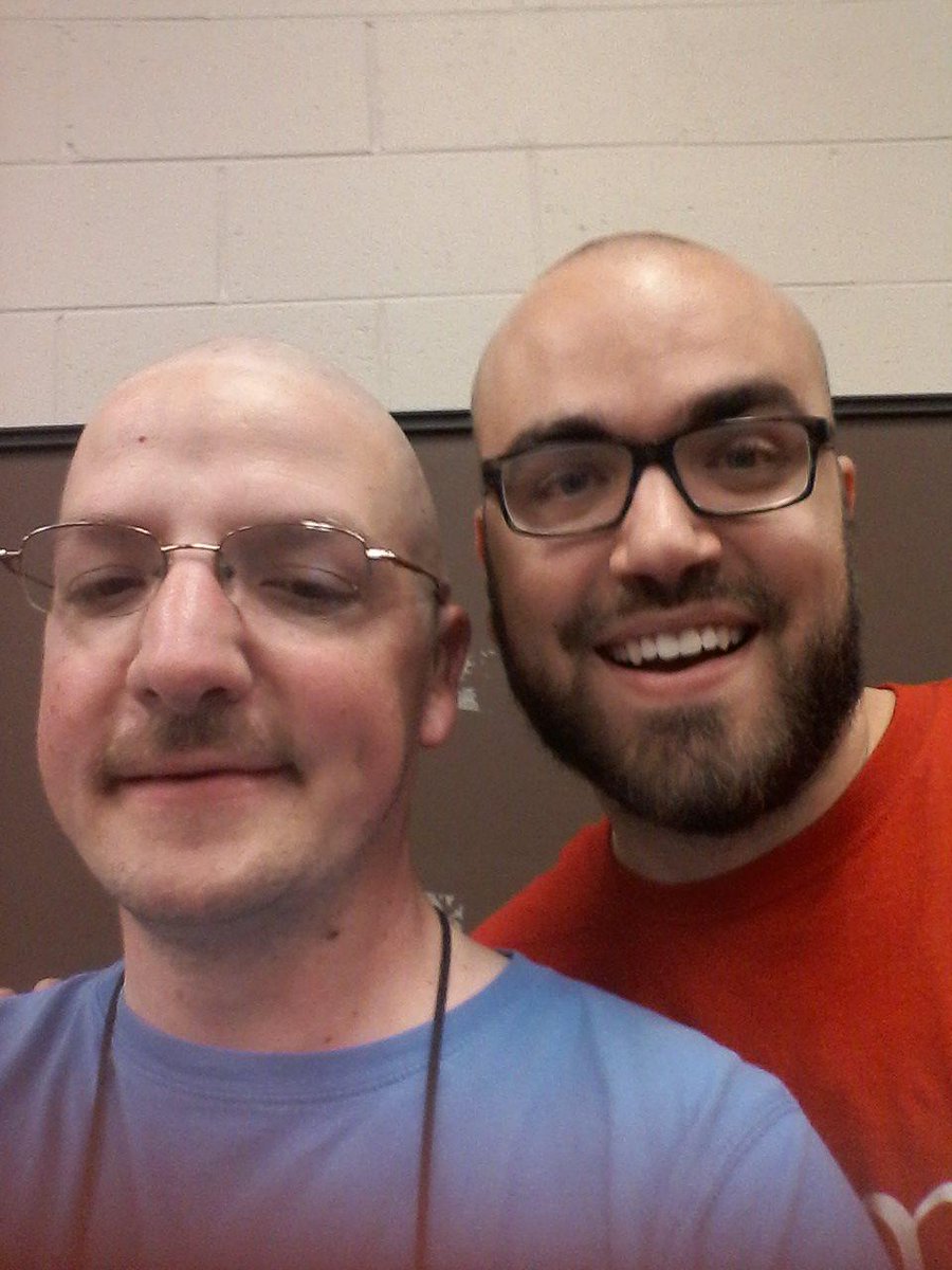 davidmrhodes's tweet photo. Here is what happens when the youth set there minds to something, Zach McNees is now a bald brother. #WMAC15 http://t.co/Ij2n3RWfMY