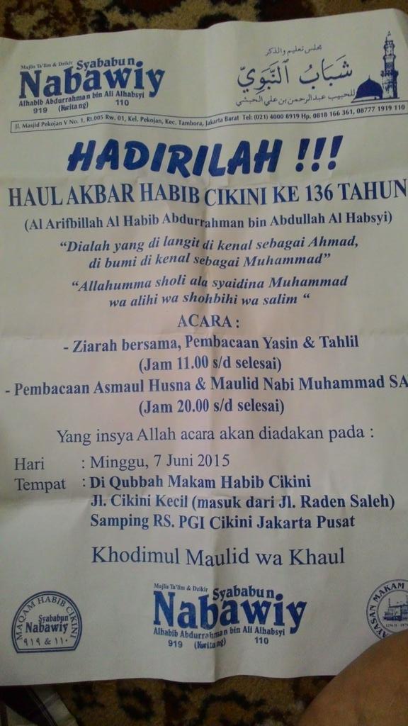 Luthfi2009's tweet photo. @majelis_info @majlis_nisa @JadwalMajelis http://t.co/dWPxBFGl6z