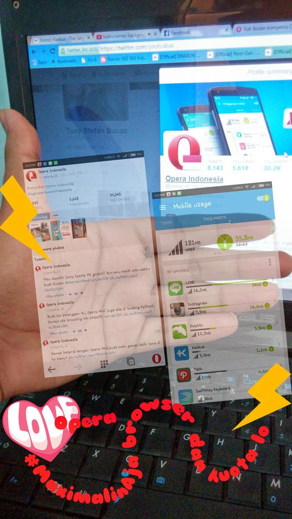 ynotcabas's tweet image. #OperaInHand #MaximalinAja Dengan @operabrowser  dan max..  Maksimalin gaya lo dengan kuota lebih irit @opera_id
