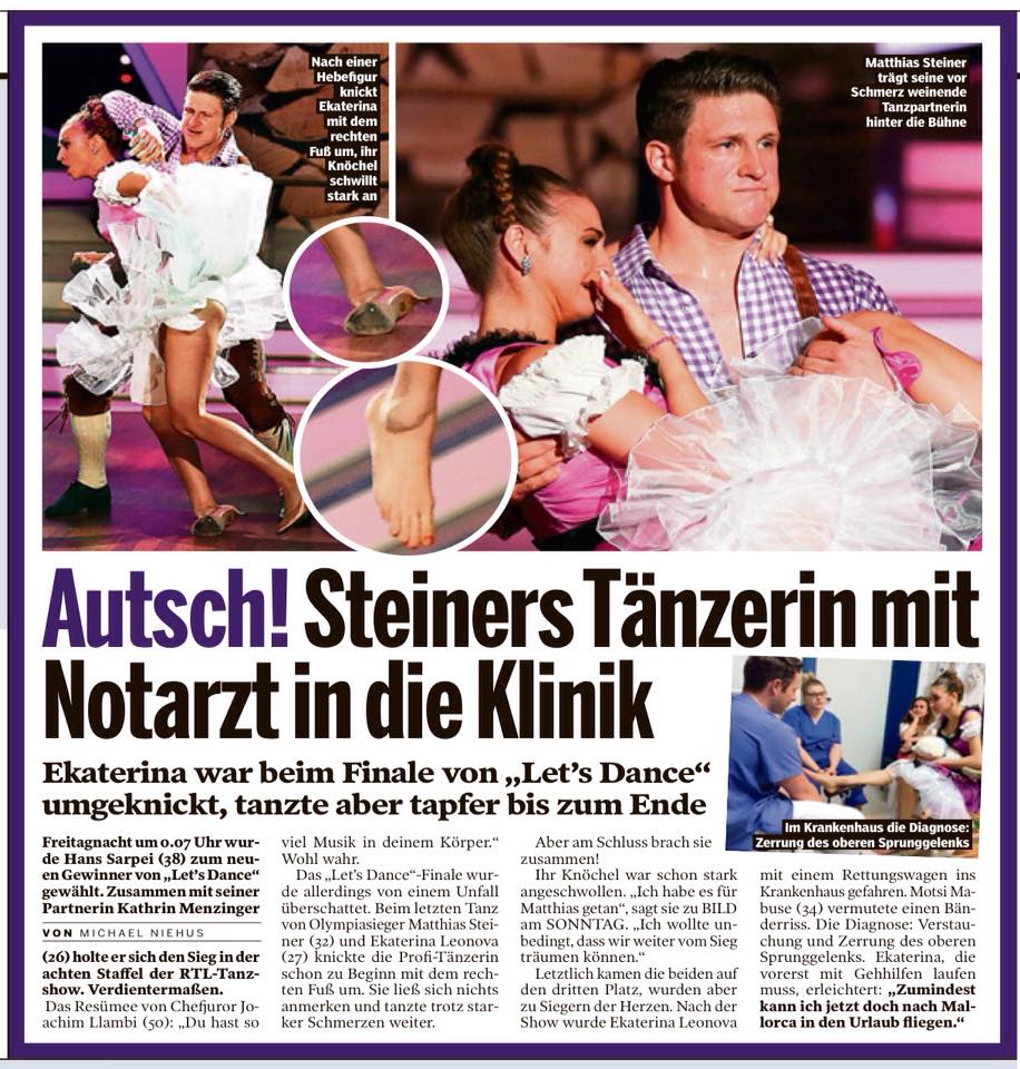 ekatekatleonova's tweet photo. Mit Dirndl in's Krankenhaus :-P Heute in der @BILDamSonntag @michael_niehus Ich bin dann mal weg :)) http://t.co/AzNJWmQcUK