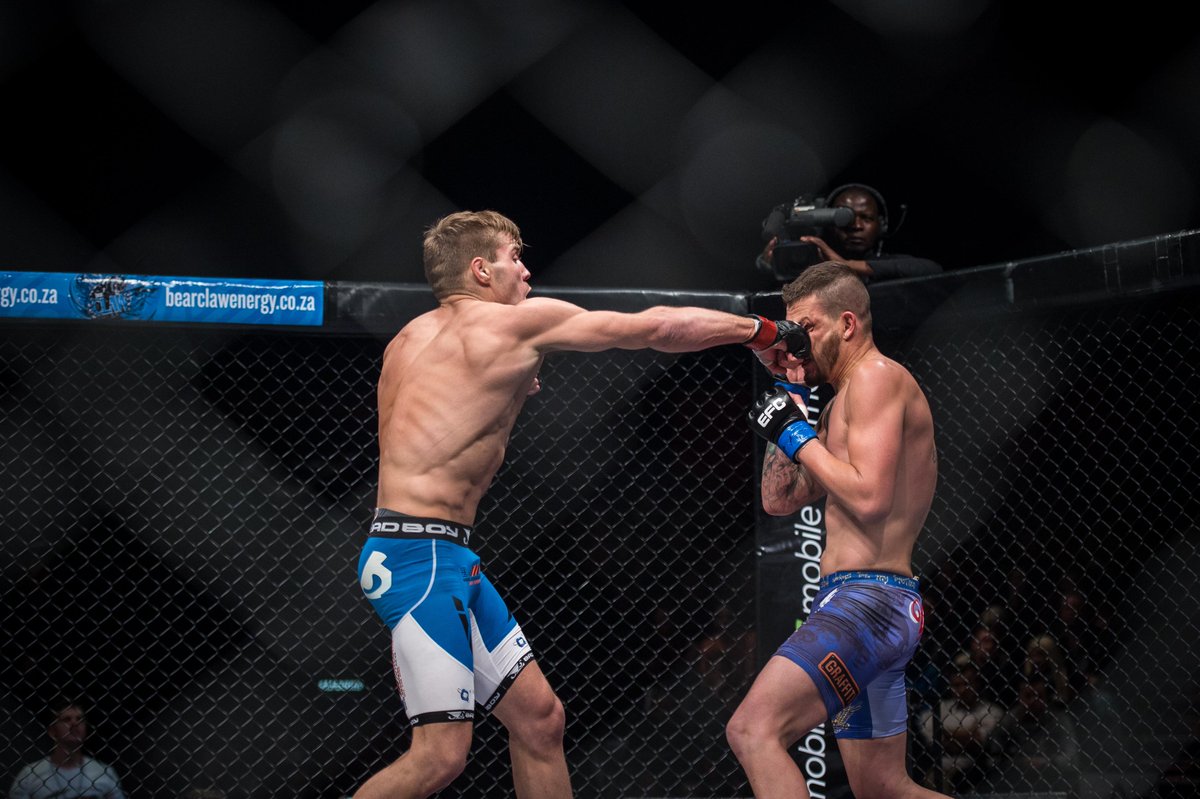 SuperSportTV's tweet photo. #EFC40 - Cyril Asker defeated Ruan Potts while Dricus du Plessis beat Dino Bagattin http://t.co/GEYSXTfNXS #SSMMA http://t.co/555Qj3qMBS