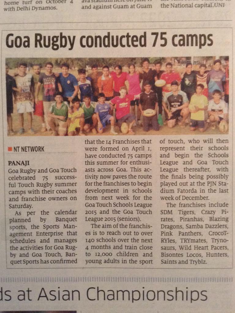 IndiaRugby's tweet photo. Goa could be the Home of #RLI , Stay Connected.

@GoaRugby @IndiaTouch @BanquetSPORTS @NRL @intltouchorg @Wallpostman http://t.co/kuIAY4X6zx