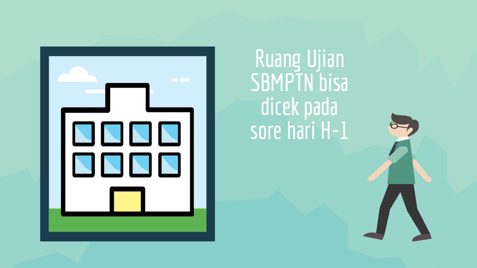 Ruang ujian SBMPTN bisa dilihat mulai besok, jamnya tergantung masing2 penyelenggara (biasanya sore, ga tentu)