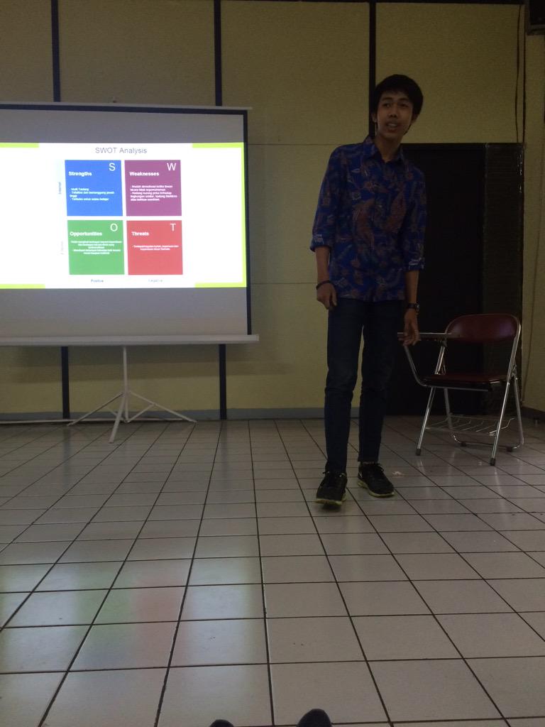 Sekarang setelah break ishoma, kita lanjut ke presentasi calon PO nomor urut 2: @ariefr_7