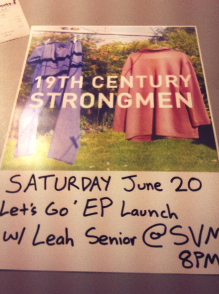 19cstrongmen's tweet photo. Posters done!! Getting excitednervous @VelvetMorn @LeahSeniorMusic #LetsGoEP http://t.co/KfRfh8tWmJ