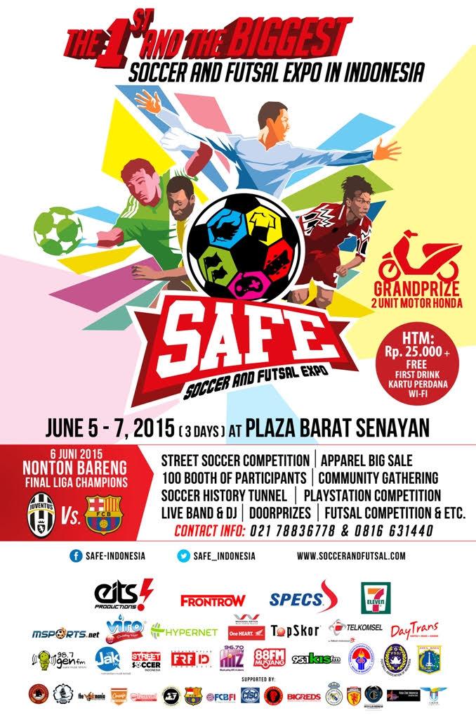 Yuk buruan dateng ke <a href="/SAFE_Indonesia/">Soccer & Futsal Expo</a> di Plaza Barat Senayan. Hari Terakhir loh!