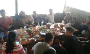 Suasana family gathering NACD tadi sore yang bertempat di setu babakan.