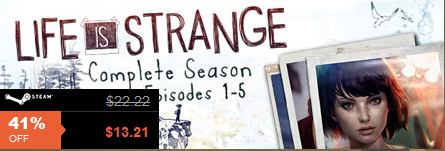 PCgamediscount's tweet photo. If you what the complete season of #LifeIsStrange then follow this link for 40% off https://t.co/kmTnIU83dT #cdkeys http://t.co/pF3FiwsEFR