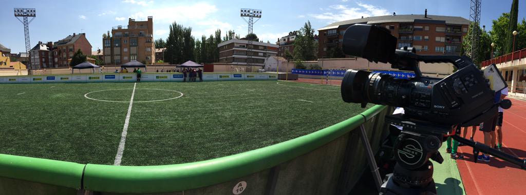 Grabando fútbol ciegos para <a href="/Paralimpicos/">Comité Paralímpico Español</a> #SantaLucia #ONCE #paralímpico