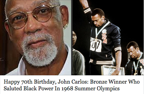   AARP wishes John Carlos a very happy 70th birthday! 