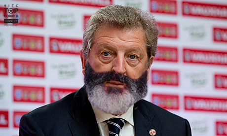 elecspo's tweet photo. Roy Hodgson + Roy Keane's beard. Glorious, truly glorious. #ROIvEng #TCMockUp http://t.co/F5TZnIIaOO