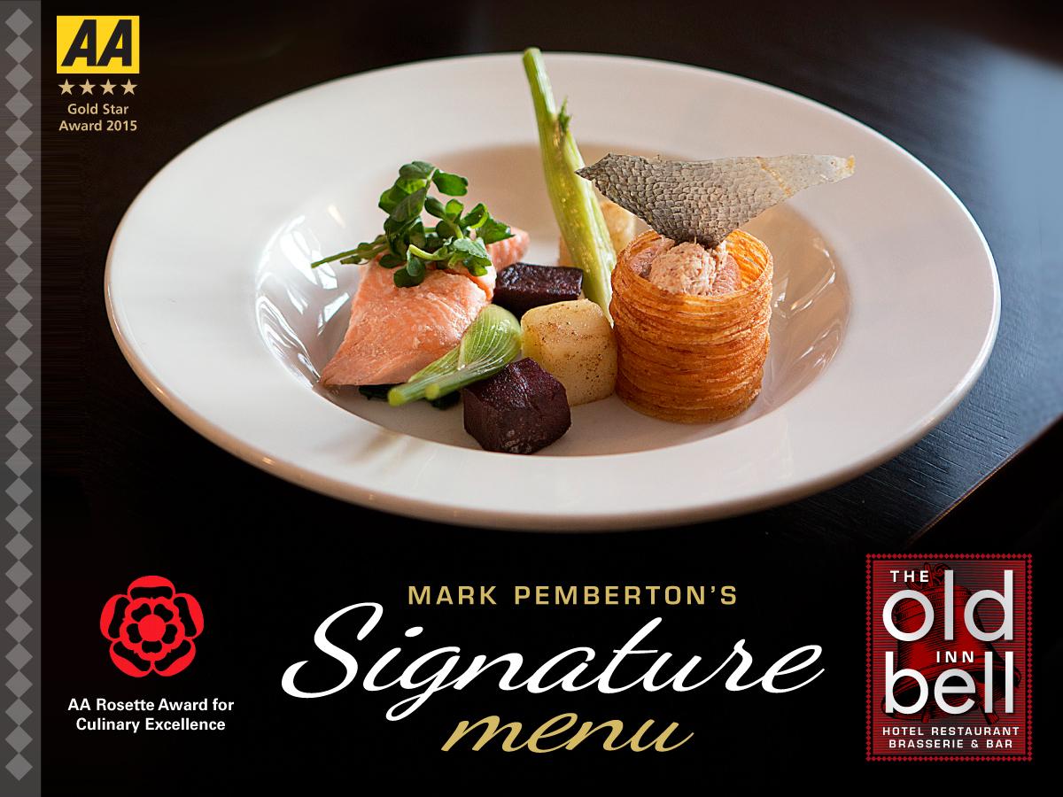 Mark's Signature Menu has won an AA Rosette for Culinary Excellence. 
Full menu on our website
theoldbellinn.co.uk