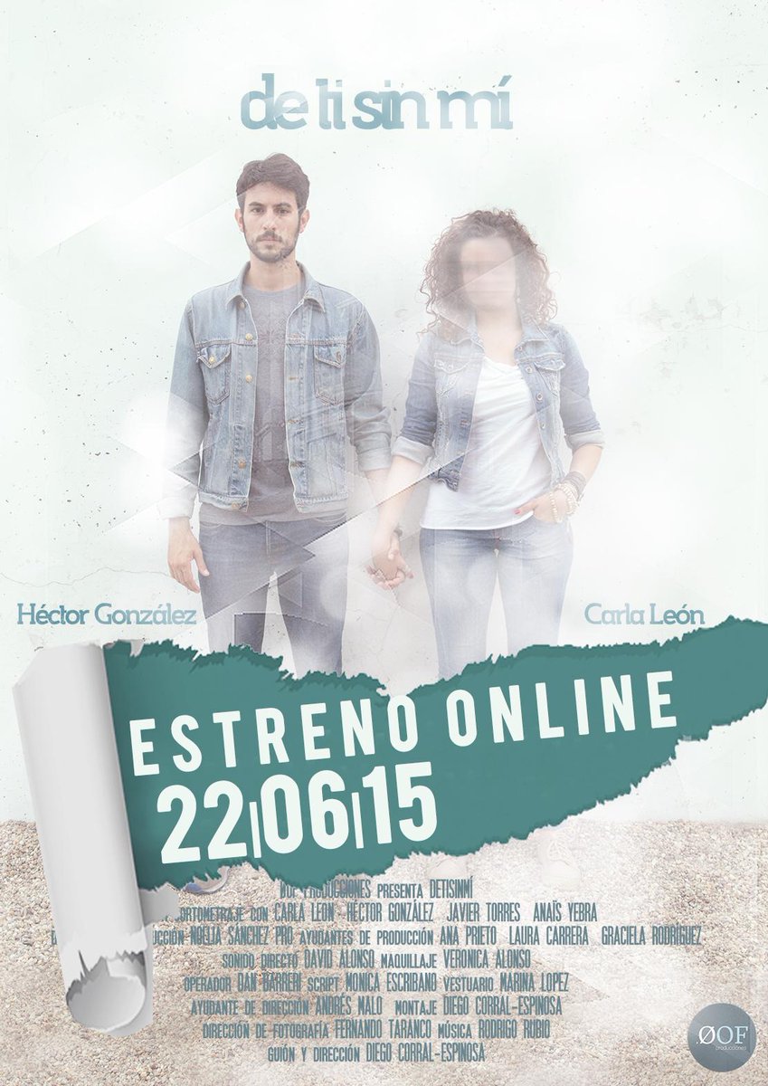 oofproducciones's tweet photo. 22 de Junio ESTRENØO ONLINE de #detisinmi. http://t.co/3tYpwTQyuM
