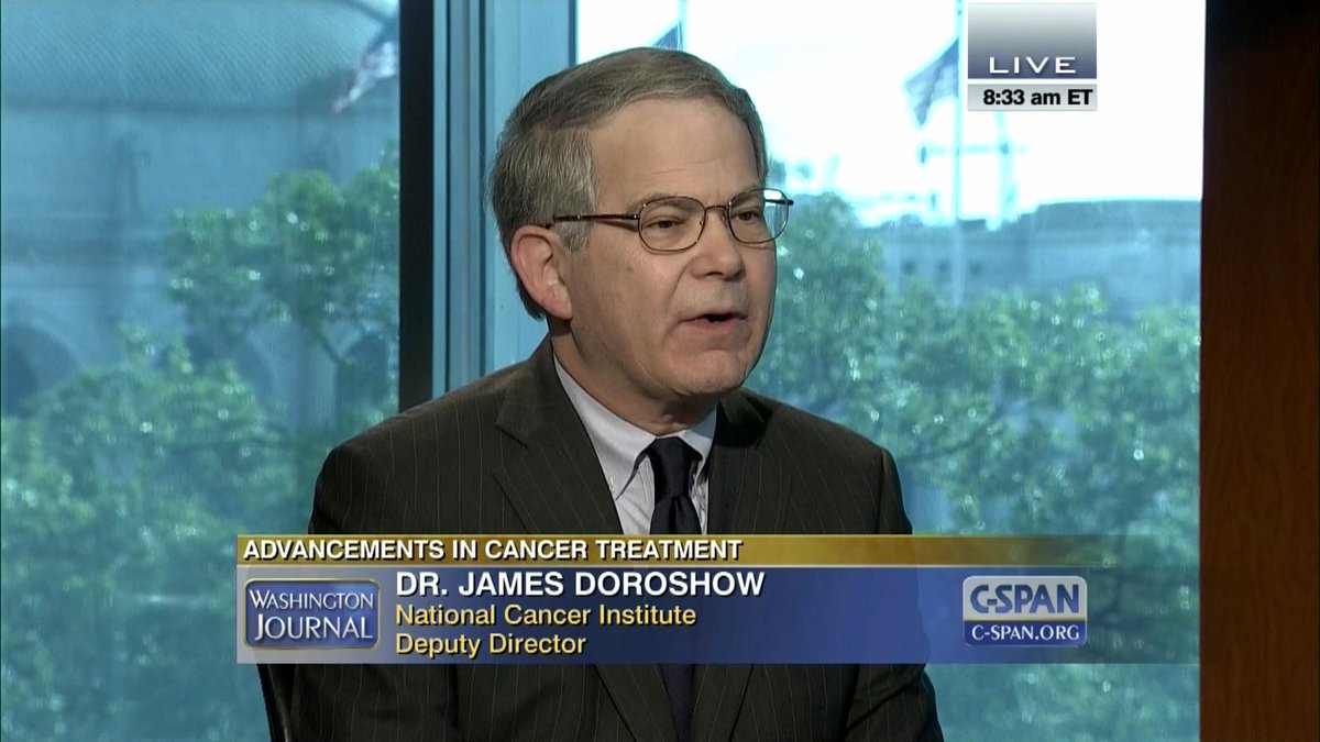 cspanwj's tweet image. Dr. James Doroshow @theNCI discusses precision medicine &amp;amp; advancements in cancer research &amp;amp; treatment. @NCIMedia @NIH