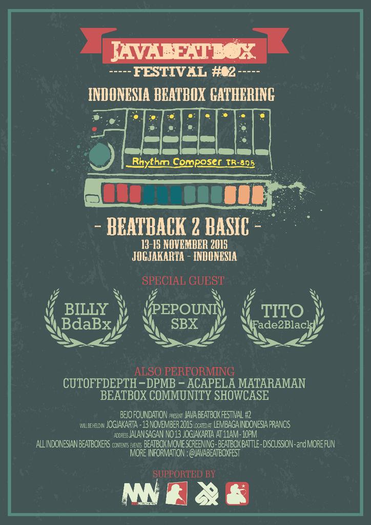 BRING #INDONESIANBEATBOX TO ANOTHER LEVEL!
#JavaBeatboxFest2015
#JavaBeatboxFest2015