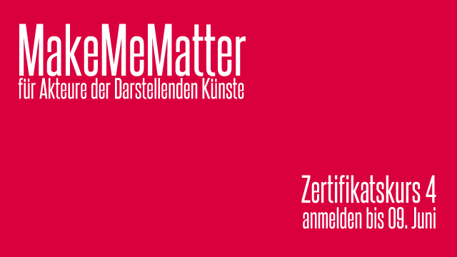 Das berufsbegleitende #Weiterbildungsangebot #MakeMeMatter @UdKBerlin vermittelt alternative #Marketing Strategien