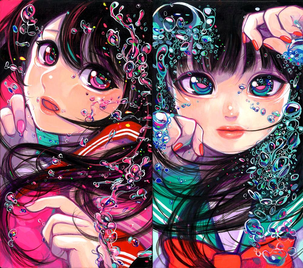 定期入れの アクリルイラスト 同人誌