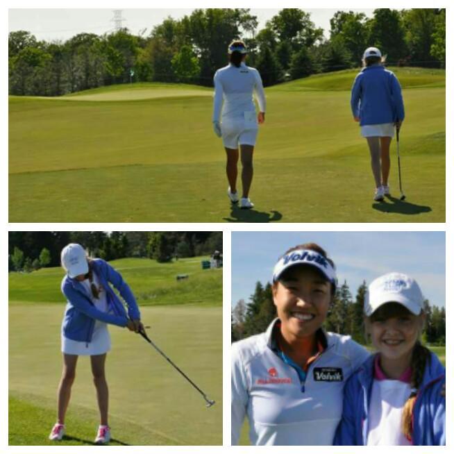 kellysglen's tweet photo. #ThankU @leeilhee for the wonderful memories! 💜 Annie #WalkWithAPro @ManulifeClassic #GolfCanadaGolf http://t.co/GHKDC9DXsy