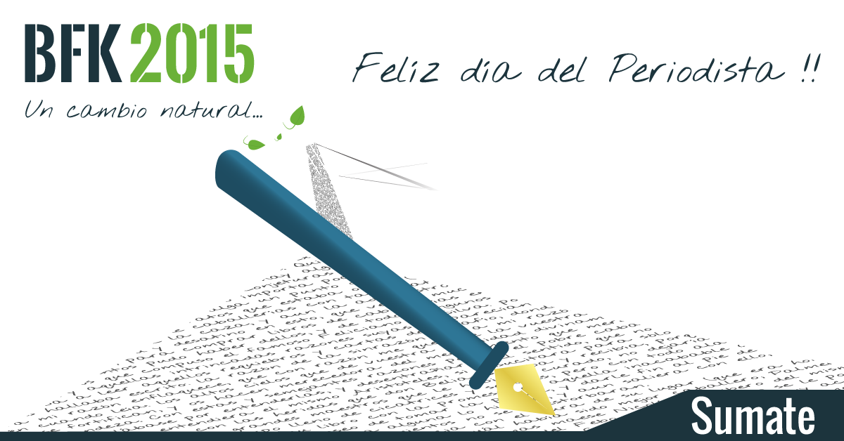 2015BFK's tweet photo. Feliz día a todos los #periodistas.Por una información libre fundamental para La Democracia.
#buendomingo #tucumán http://t.co/toEWq7naRi