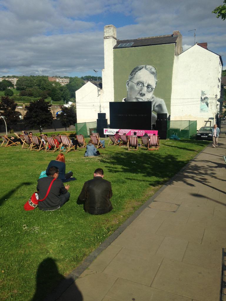 The sun is out and there's no better place to be right now than #sheffdocfest!