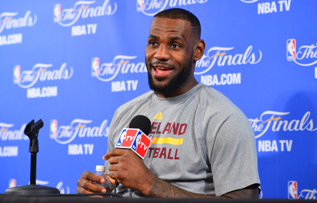 NBA's tweet photo. LeBron: 'We will be ready' (via @SekouSmithNBA): http://t.co/3vLqjC8owu http://t.co/URuQHVT1Er