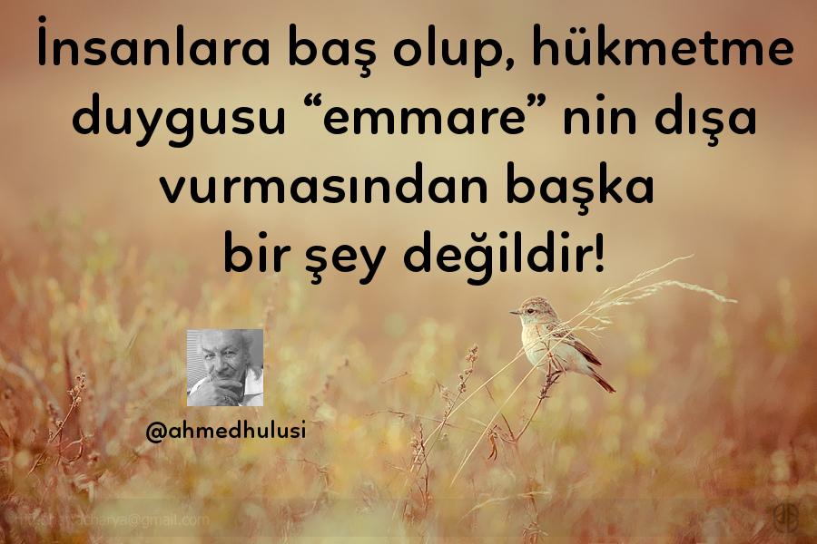 bir_in_seyri's tweet photo. İnsanlara baş olup, hükmetme duygusu “#emmare” nin dışa vurmasından başka bir şey değildir! http://t.co/sXT8C3gbOT