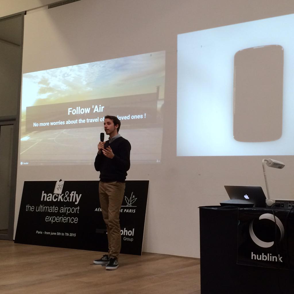 GroupeADP's tweet image. #Followair Follow your loved one traveling abroad #hackandfly #Paris