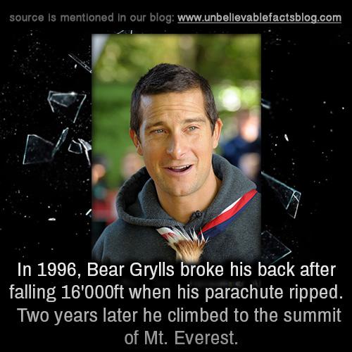 Happy Birthday, Bear Grylls! To celebrate I\m watching Man vs. Wild ALL DAY or drinking some pee. 