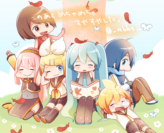 のくはし 在 Twitter 上 イラスト 初音ミク 鏡音リン 鏡音レン 巡音ルカ Kaito Meiko ぽかぽか By のくはし Piapro Miku Http T Co Zg2amitpgi できましたおやすみなさい スライディングお布団 Http T Co 0vyxkb5mh5 Twitter