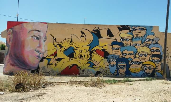 SINERGIAS COLECTIVAS LACDM.
Artistas: Carlos Atoche + Gripe + Hamgeo
Lugar: Los Alcázares, Murcia.